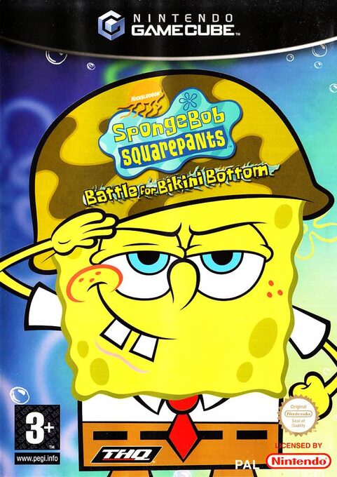 2 Games in 1 - Nickelodeon SpongeBob SquarePants - The Movie & Nickelodeon SpongeBob SquarePants - Battle for Bikini Bottom