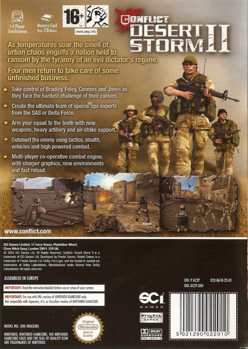 Conflict - Desert Storm 2 dos