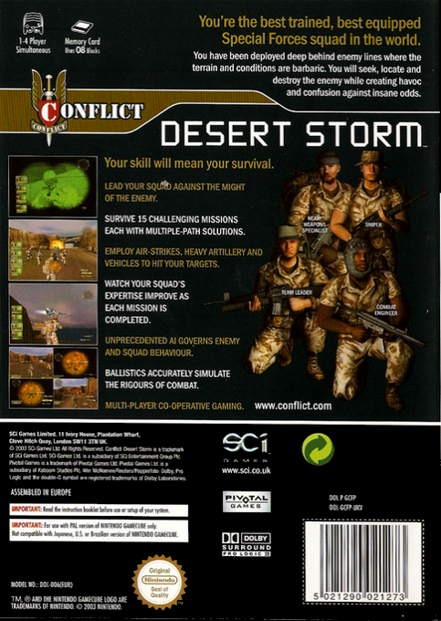 Conflict : Desert Storm - Dos