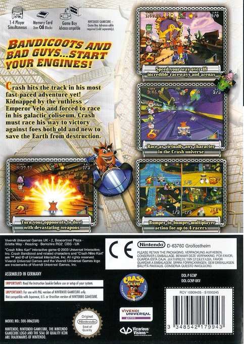 Crash Nitro Kart - Dos