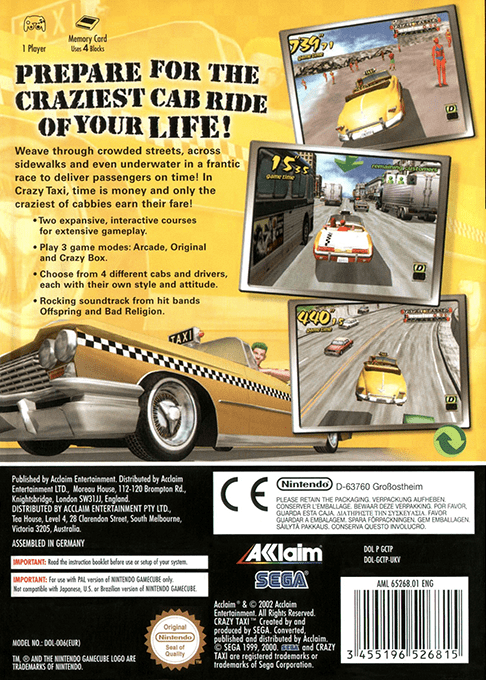 Crazy Taxi - Dos