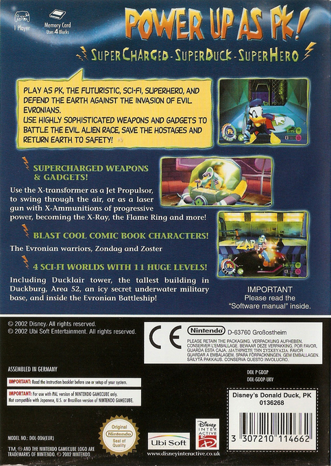 Donald : Qui Est Pk ? - Dos