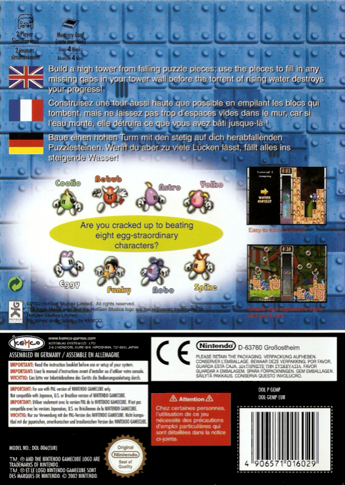 Egg Mania : Eggstreme Madness - Dos