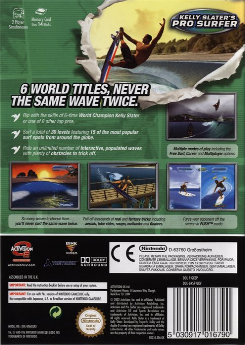 Kelly Slater's Pro Surfer - Dos