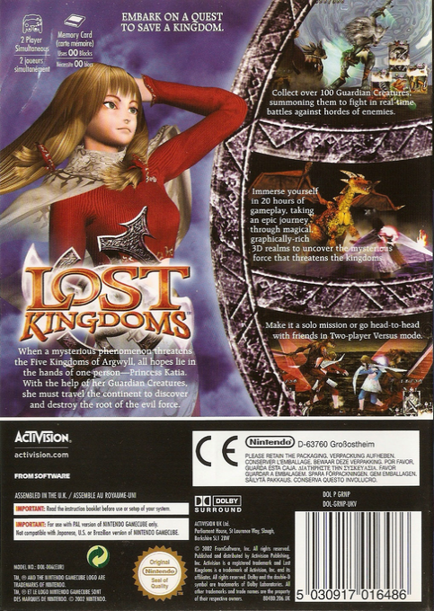 Les Royaumes Perdus II - Dos