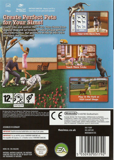 Les Sims 2 : Animaux & Cie - Dos