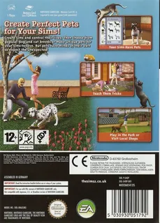 Les Sims 2 : Animaux & Cie dos