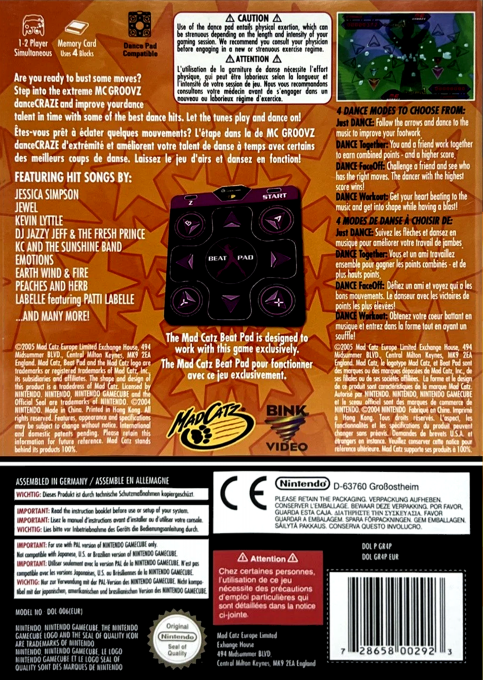 MC Groovz Dance Craze - Dos