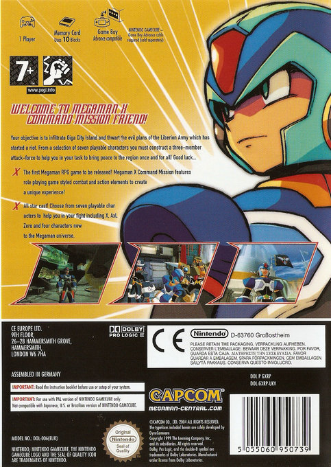 Mega Man X : Command Mission - Dos