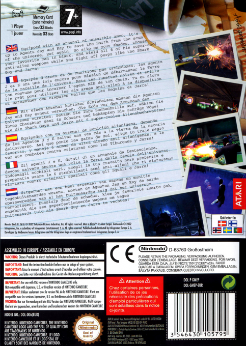 Men in Black II : Alien Escape - Dos