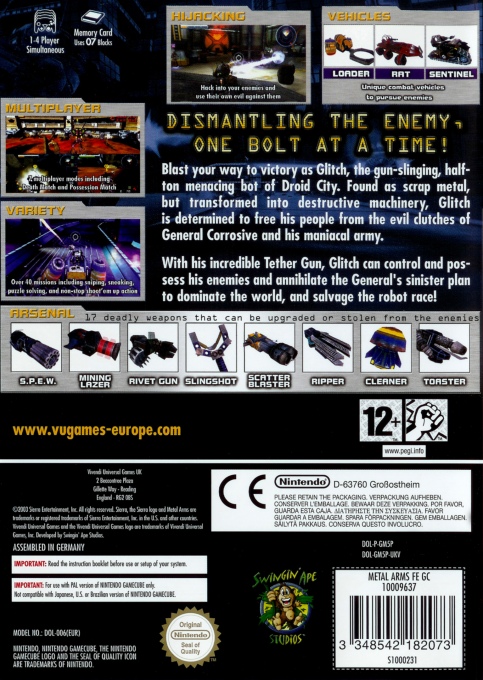 Metal Arms : Glitch in the System - Dos