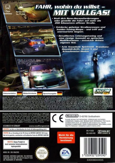 Need for Speed : Underground 2 dos