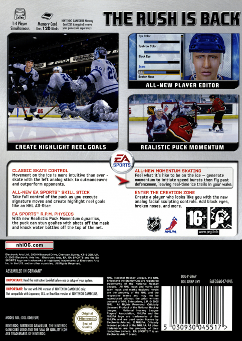 NHL 06 - Dos