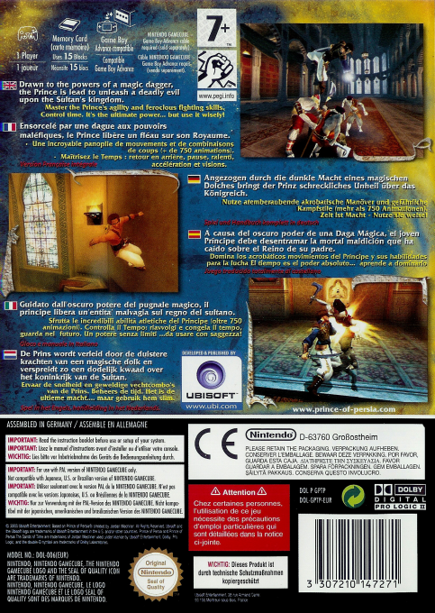 Prince of Persia : The Sands of Time - Dos