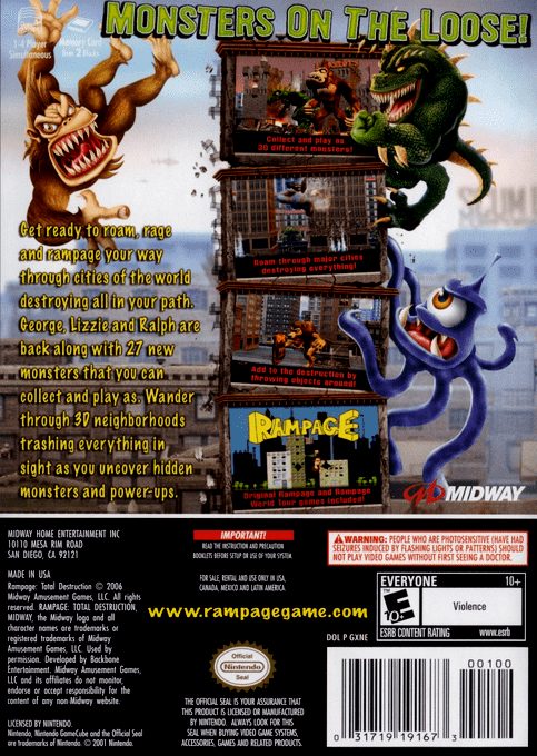 Rampage : Total Destruction dos