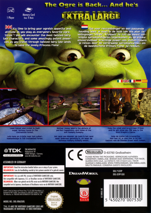 Shrek : Extra Large - Dos