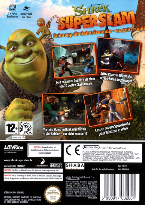 Shrek SuperSlam - Dos