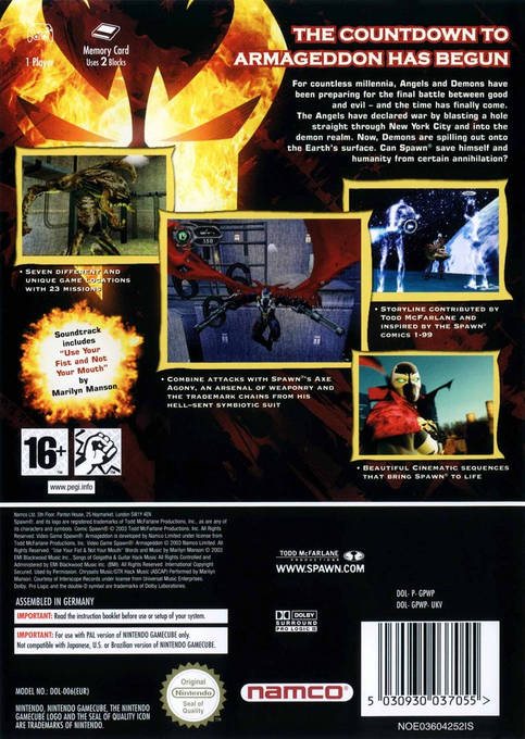 Spawn : Armageddon - Dos