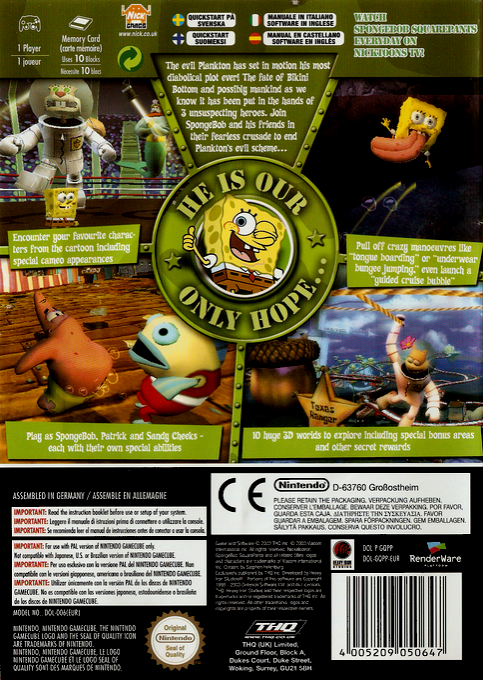 SpongeBob SquarePants : Battle for Bikini Bottom - Dos