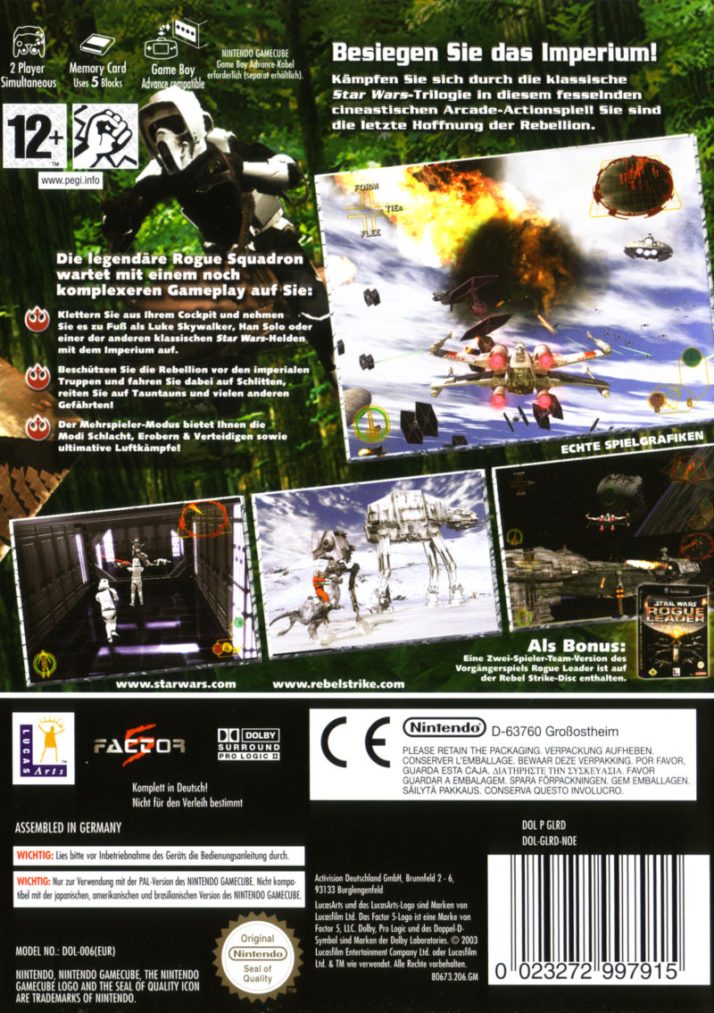 Star Wars Rogue Squadron III : Rebel Strike - Dos