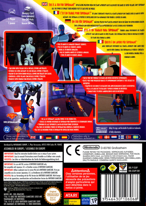 Superman : Shadow of Apokolips - Dos