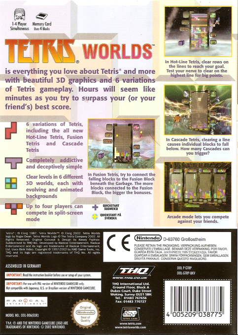 Tetris Worlds - Dos