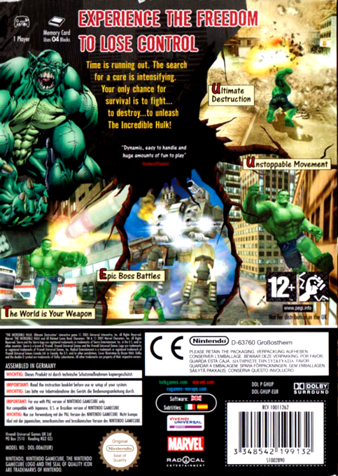 The Incredible Hulk : Ultimate Destruction - Dos