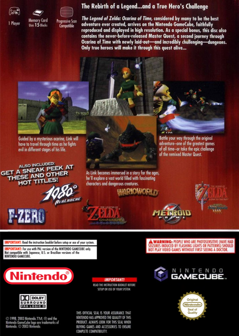 The Legend of Zelda : Ocarina of Time / Master Quest - Dos