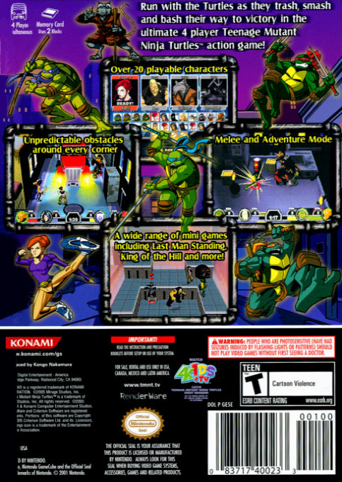 TMNT : Mutant Melee dos