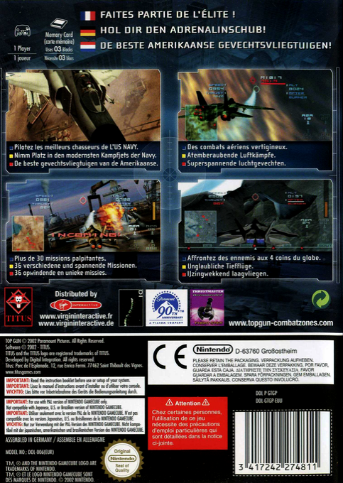 Top Gun : Combat Zones - Dos