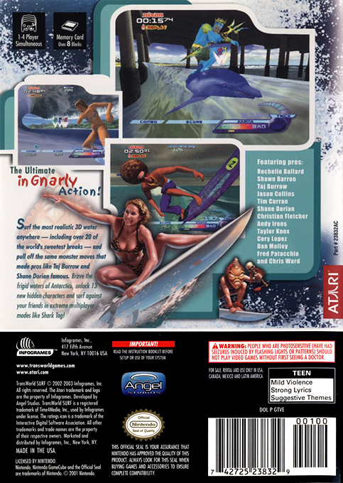 Transworld Surf : Next Wave dos