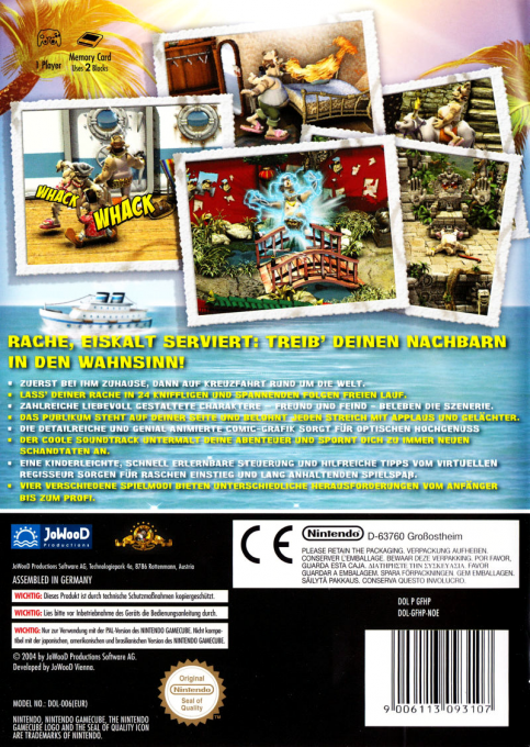 Un Voisin D'enfer ! - Dos