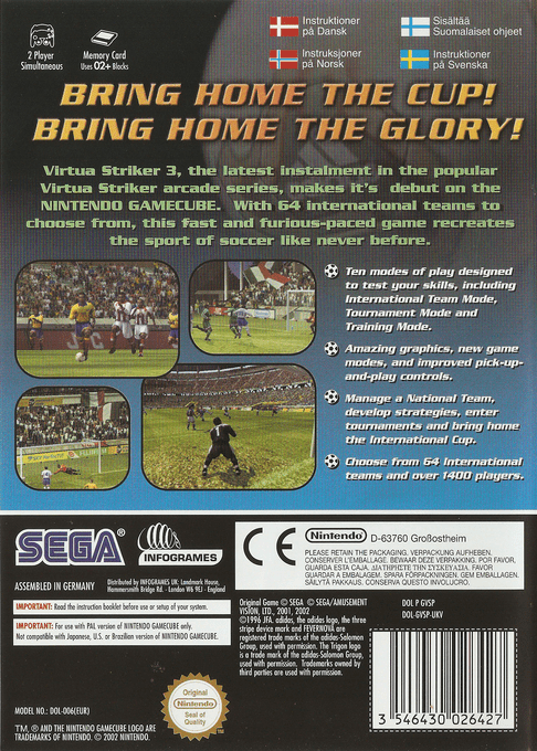 Virtua Striker 2002 - Dos