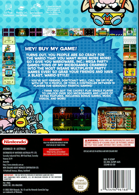 WarioWare, Inc. : Mega Party Game$! - Dos