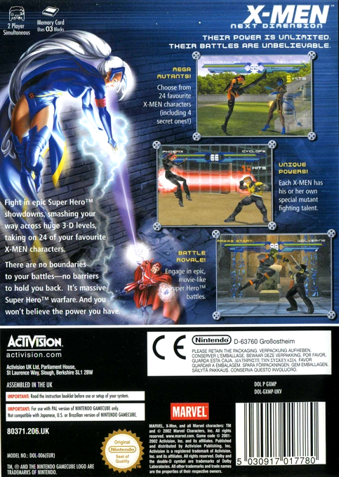 X-Men : Next Dimension - Dos