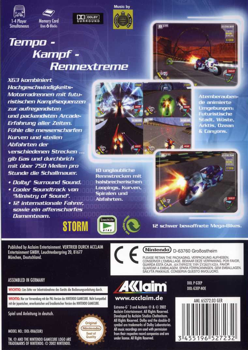 XGIII : Extreme G Racing - Dos