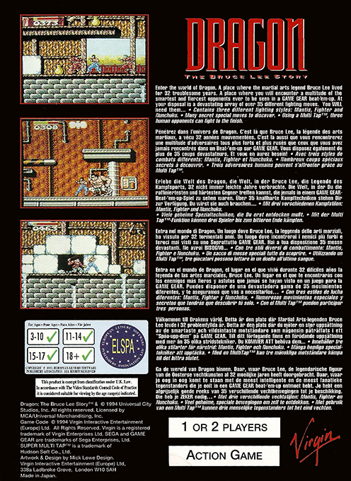 Dragon : The Bruce Lee Story - Dos