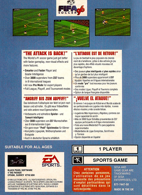 FIFA Soccer 96 - Dos