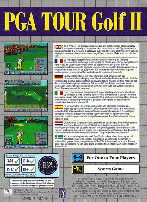 PGA Tour Golf II - Dos