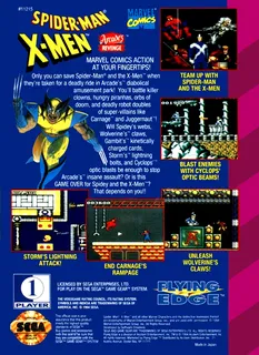 Spider-Man - X-Men - Arcade's Revenge dos