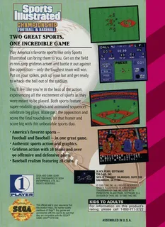 Sports Illustrated Championship Football & Baseball dos