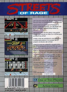 Streets of Rage dos