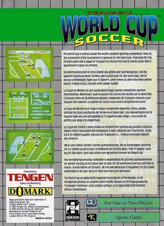 Tengen World Cup Soccer dos