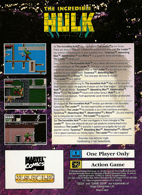 The Incredible Hulk - Dos