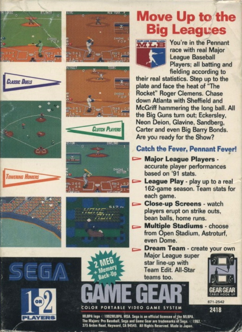 The Majors Pro Baseball - Dos