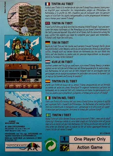 Tintin au Tibet dos