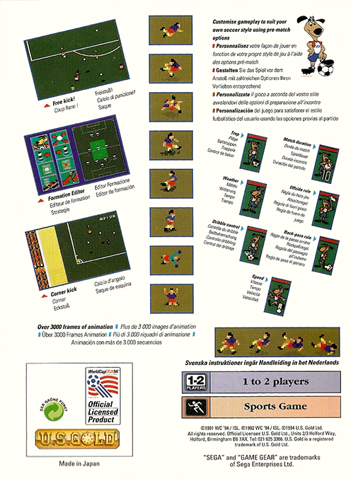 World Cup USA 94 - Dos