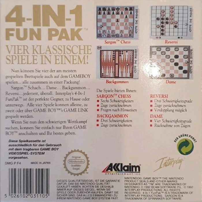 4-in-1 Fun Pak - Dos