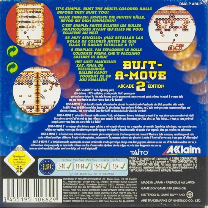 Bust-A-Move 2 : Arcade Edition - Dos