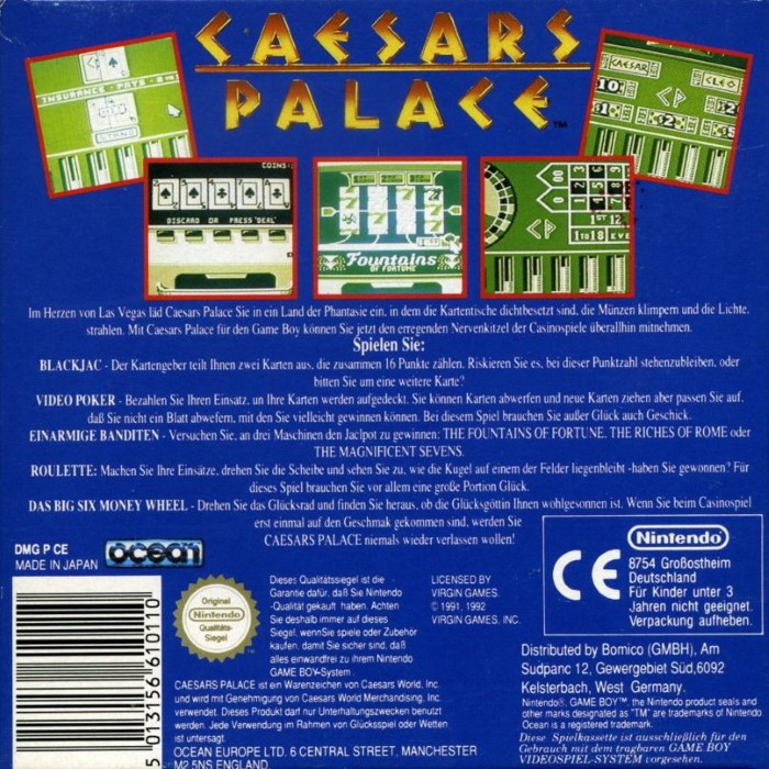 Caesars Palace - Dos